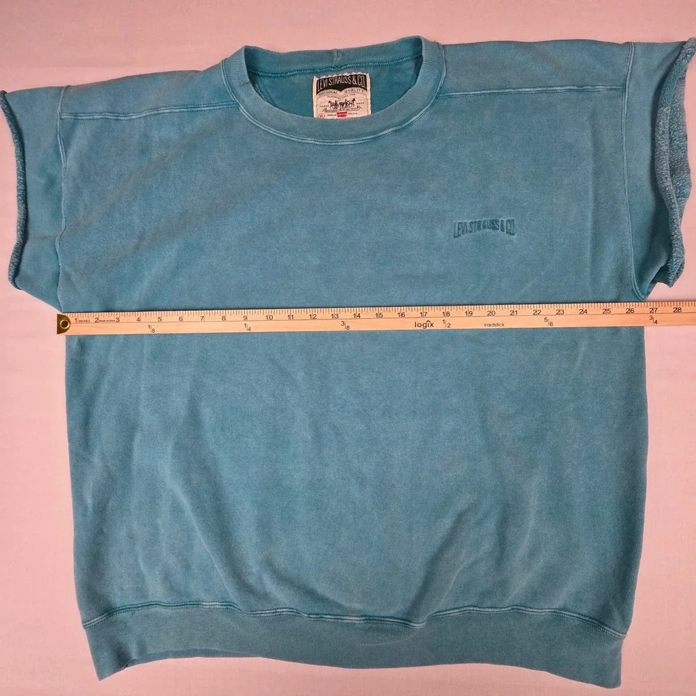 Vintage 90's Levi Strauss & Co Bodybuilding Gym Cutoff Sweatshirt Mens XL
